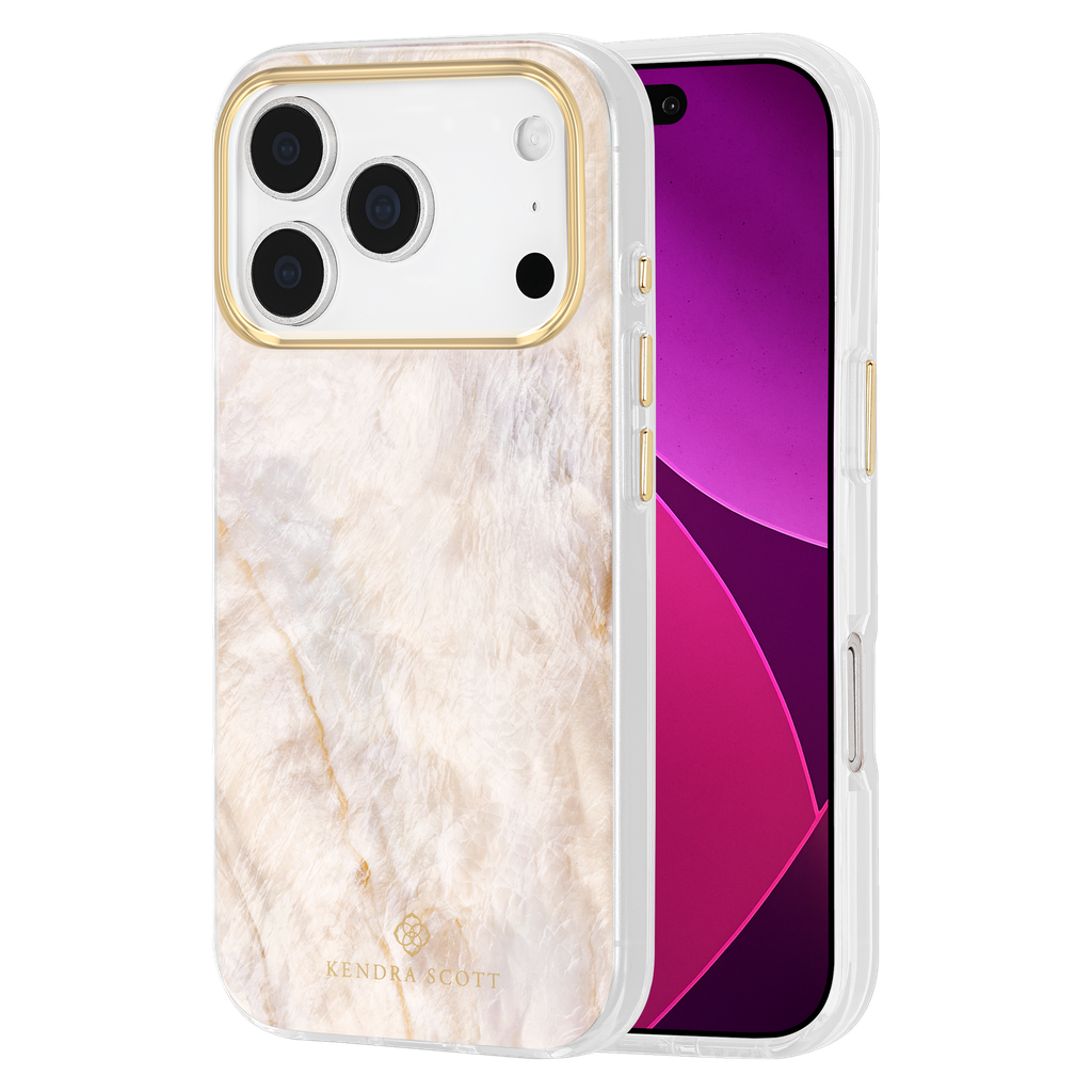 Kendra Scott - Magsafe Case For Apple Iphone 18 Pro Max / 17 Pro Max - Champagne Oyster Pearl