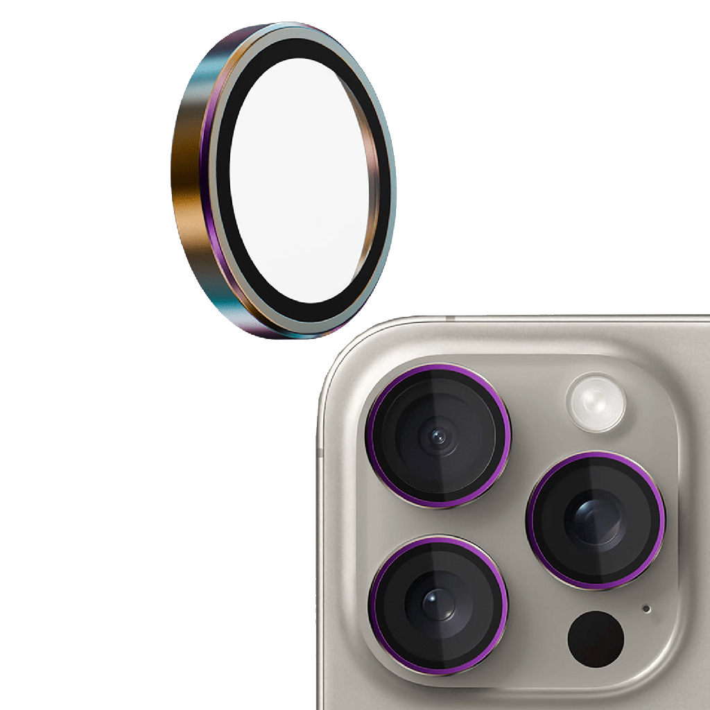 Gadget Guard - Camera Glass Lens Protector For Apple Iphone 18 Pro Max / 18 Pro - Iridescent
