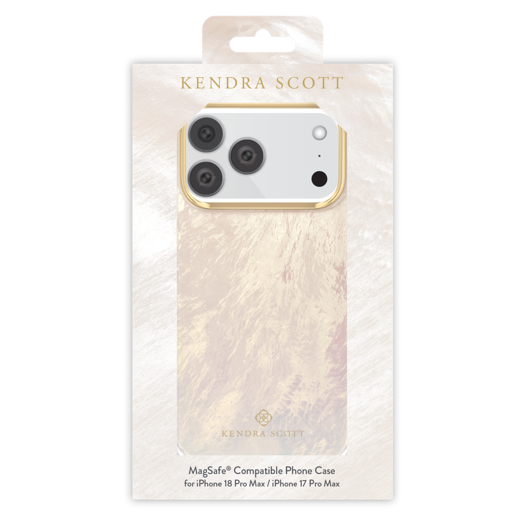 Kendra Scott - Magsafe Case For Apple Iphone 18 Pro Max / 17 Pro Max - Cream Pearl