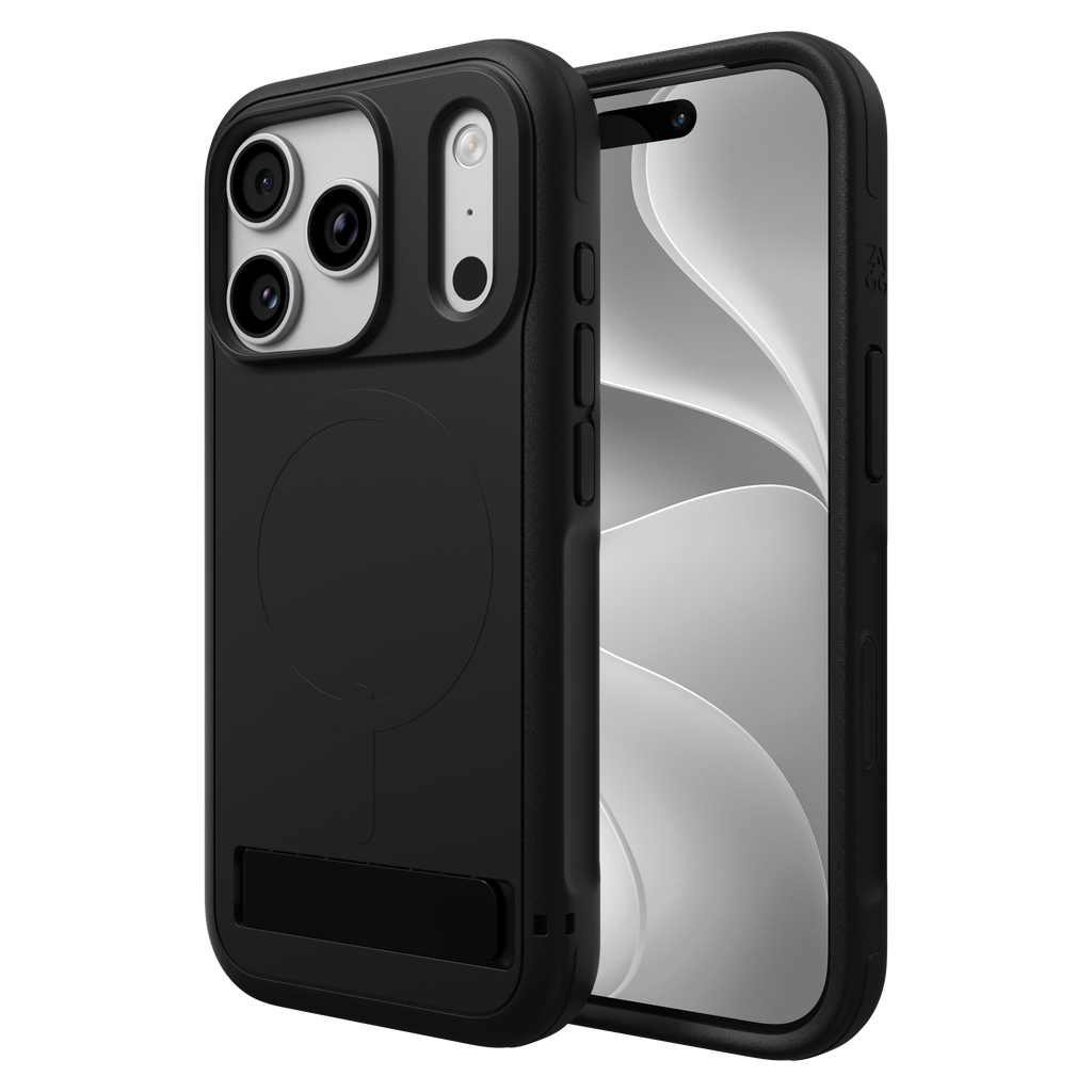 Zagg - Sedona Snap Magsafe Case With Kickstand For Apple Iphone 18 Pro / 17 Pro - Black