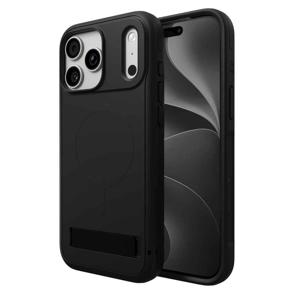 Zagg - Sedona Snap Magsafe Case With Kickstand For Apple Iphone 18 Pro Max / 17 Pro Max - Black
