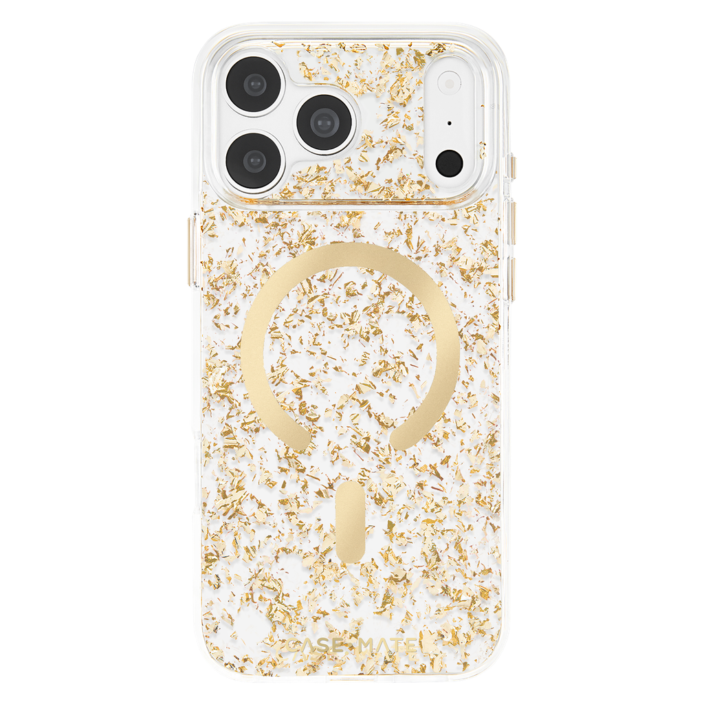 Case-mate - Karat Flakes Magsafe Case For Apple Iphone 18 Pro / 17 Pro - Gold