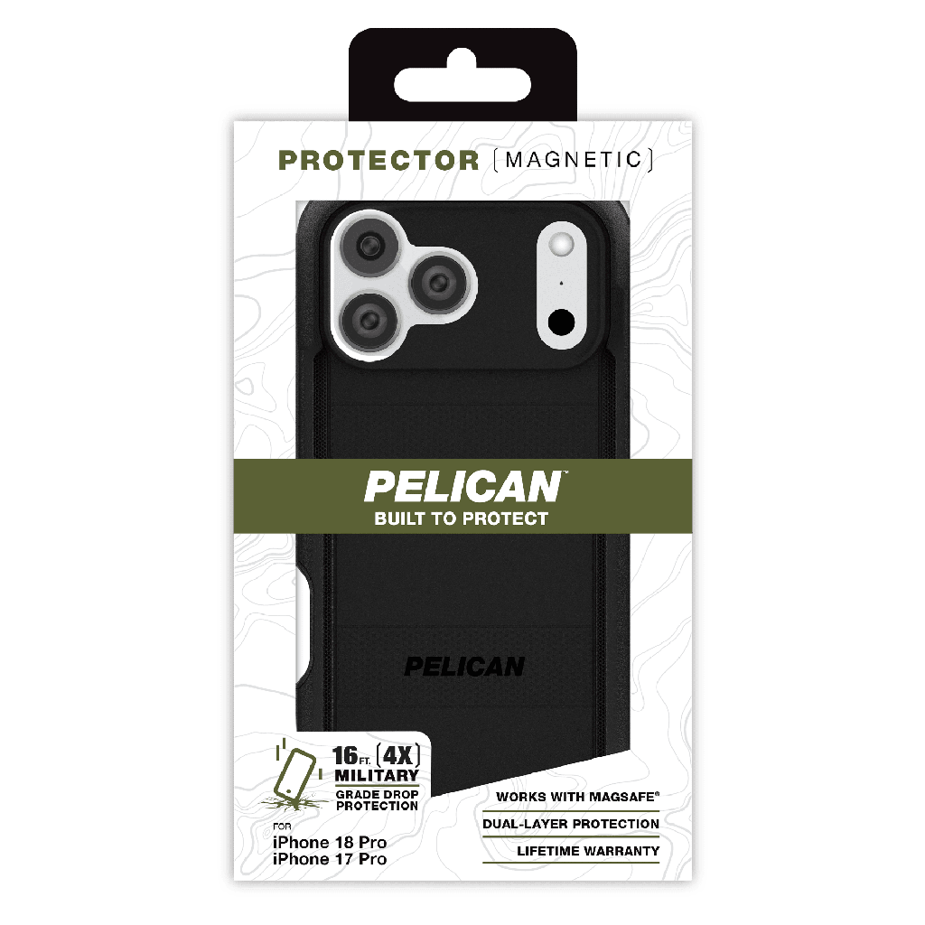 Pelican - Protector Magsafe Case For Apple Iphone 18 Pro / 17 Pro - Black