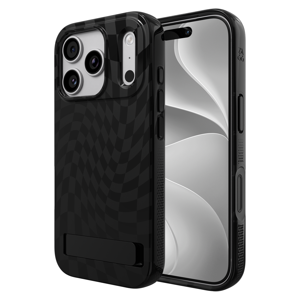 Zagg - Milan Snap Magsafe Case With Kickstand For Apple Iphone 18 Pro / 17 Pro - Obsidian Drift