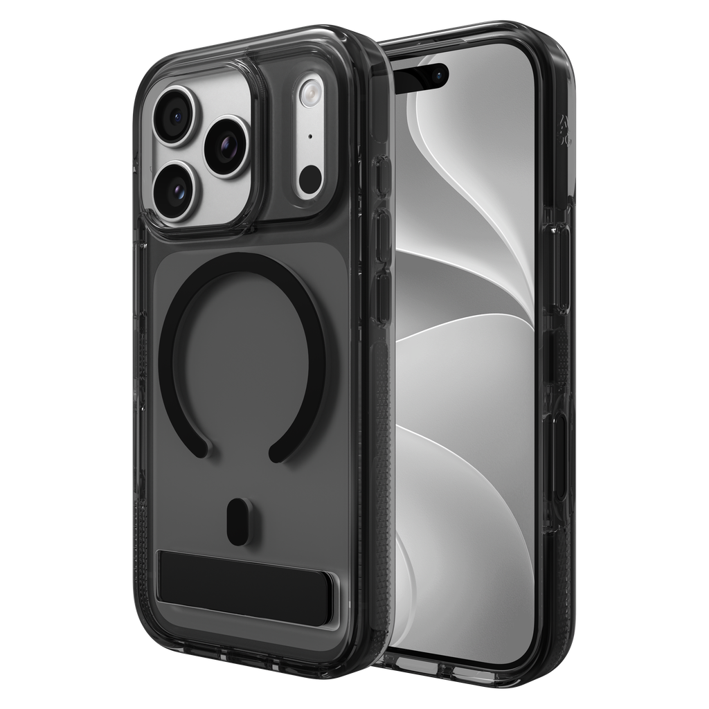 Zagg - Santa Cruz Snap Magsafe Case With Kickstand For Apple Iphone 18 Pro / 17 Pro - Midnight Black