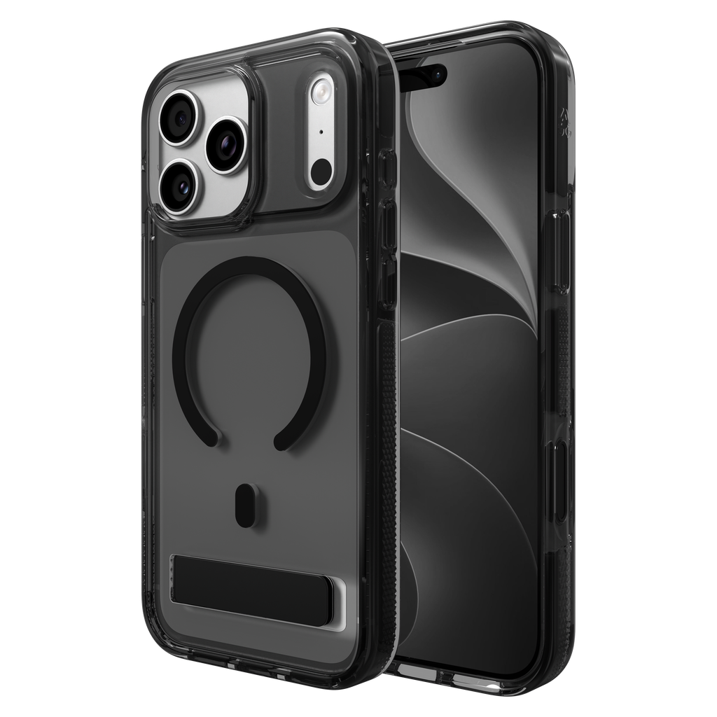 Zagg - Santa Cruz Snap Magsafe Case With Kickstand For Apple Iphone 18 Pro Max / 17 Pro Max  - Midnight Black