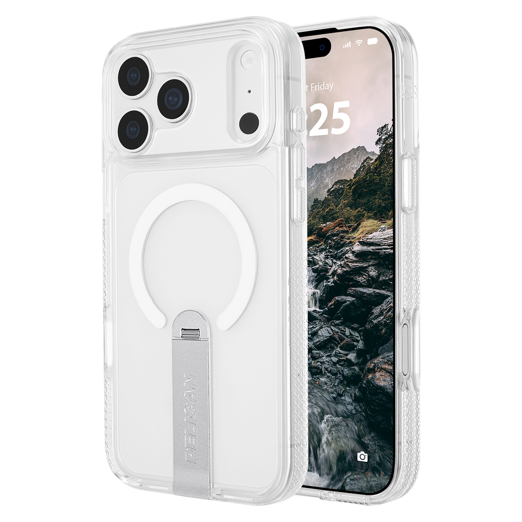 Pelican - Protector Magsafe Case With Stand For Apple Iphone 18 Pro Max / 17 Pro Max - Clear