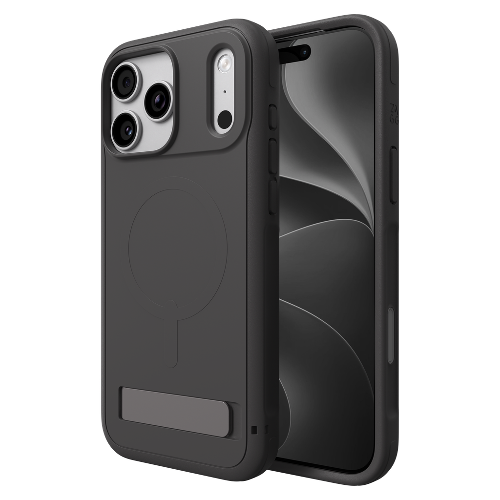 Zagg - Sedona Snap Magsafe Case With Kickstand For Apple Iphone 18 Pro Max / 17 Pro Max - Robust Gray