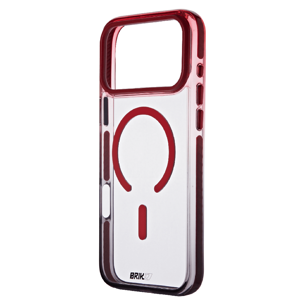 Brik - Color Fade Magsafe Case For Apple Iphone 18 Pro Max / 17 Pro Max - Red