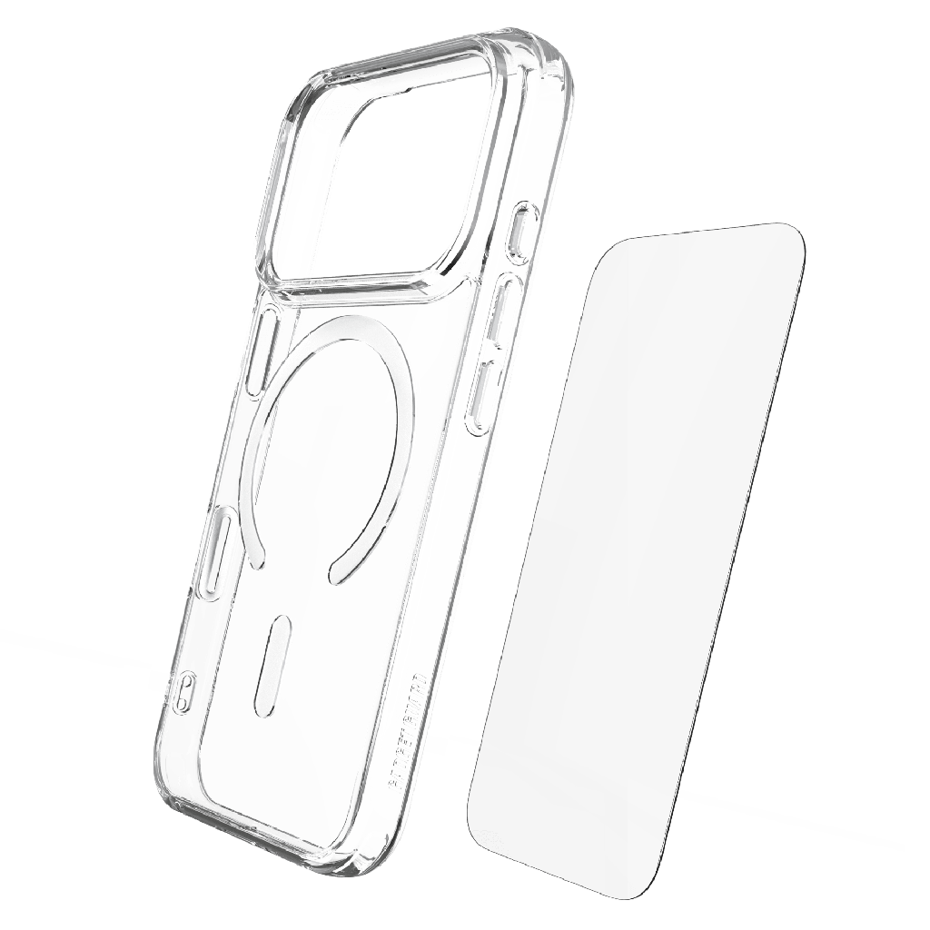Gadget Guard - 2 In 1 Bundle Includes Clear Case And Glass Screen Protector For Apple Iphone 18 Pro / 17 Pro - Clear