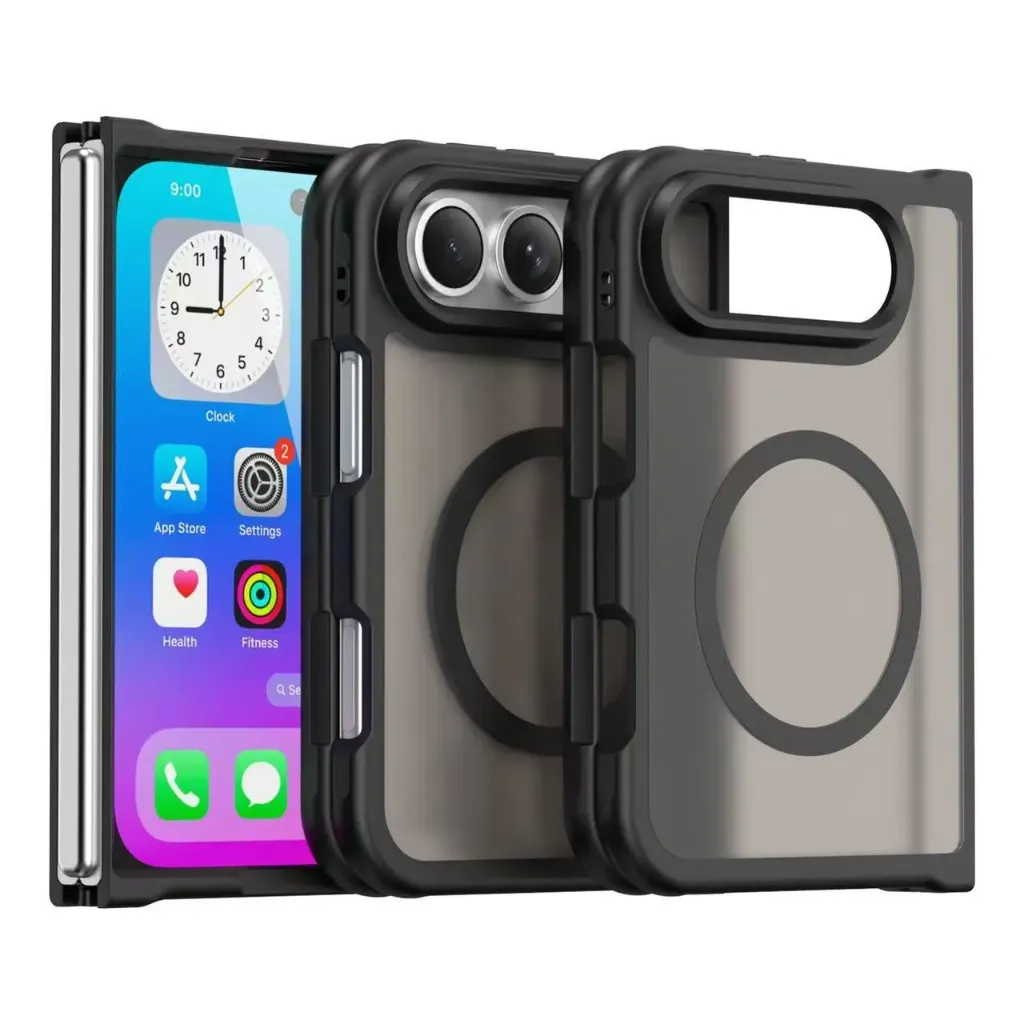 Matte Color Protection Case with Magsafe for iPhone Duo - Black