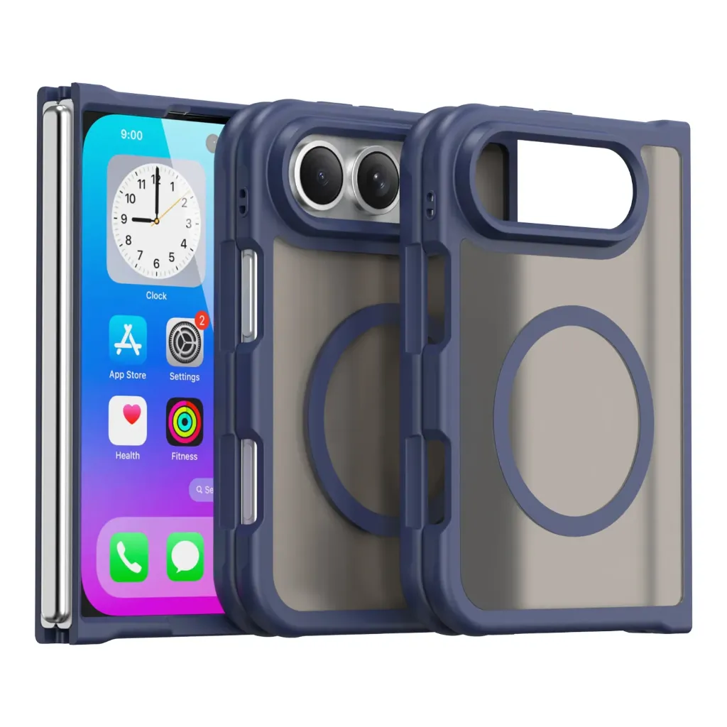 Matte Color Protection Case with Magsafe for iPhone Duo - Dark Blue