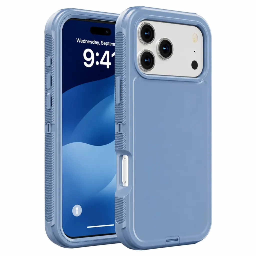 DualPro Protector Case for iPhone 17 Pro Max / 18 Pro Max - Light Blue