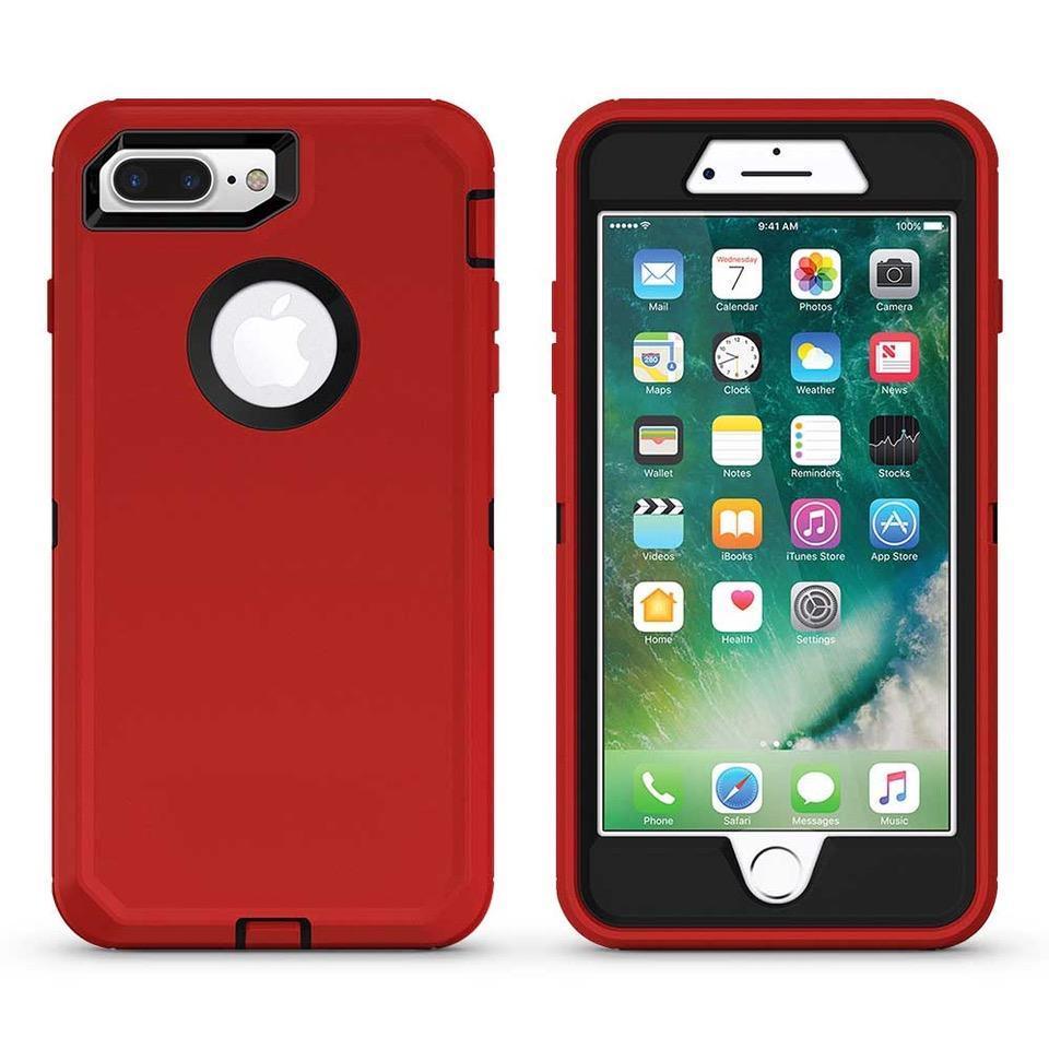 DualPro Protector Case  for iPhone 7/8 - Red & Black