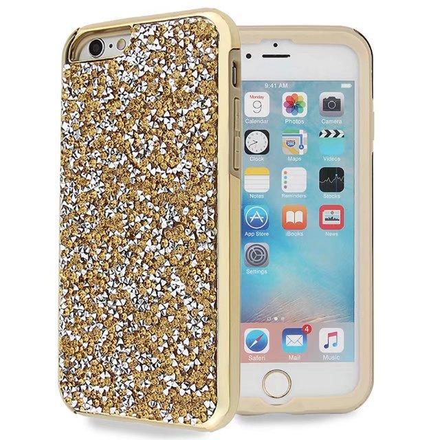 Color Diamond Hard Shell Case  for iPhone 7/8 Plus - Gold