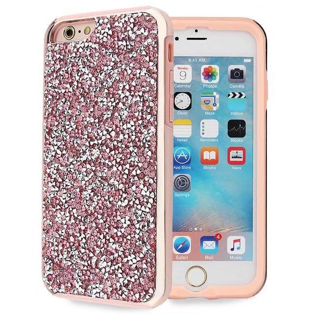 Color Diamond Hard Shell Case  for iPhone 7/8 Plus - Pink
