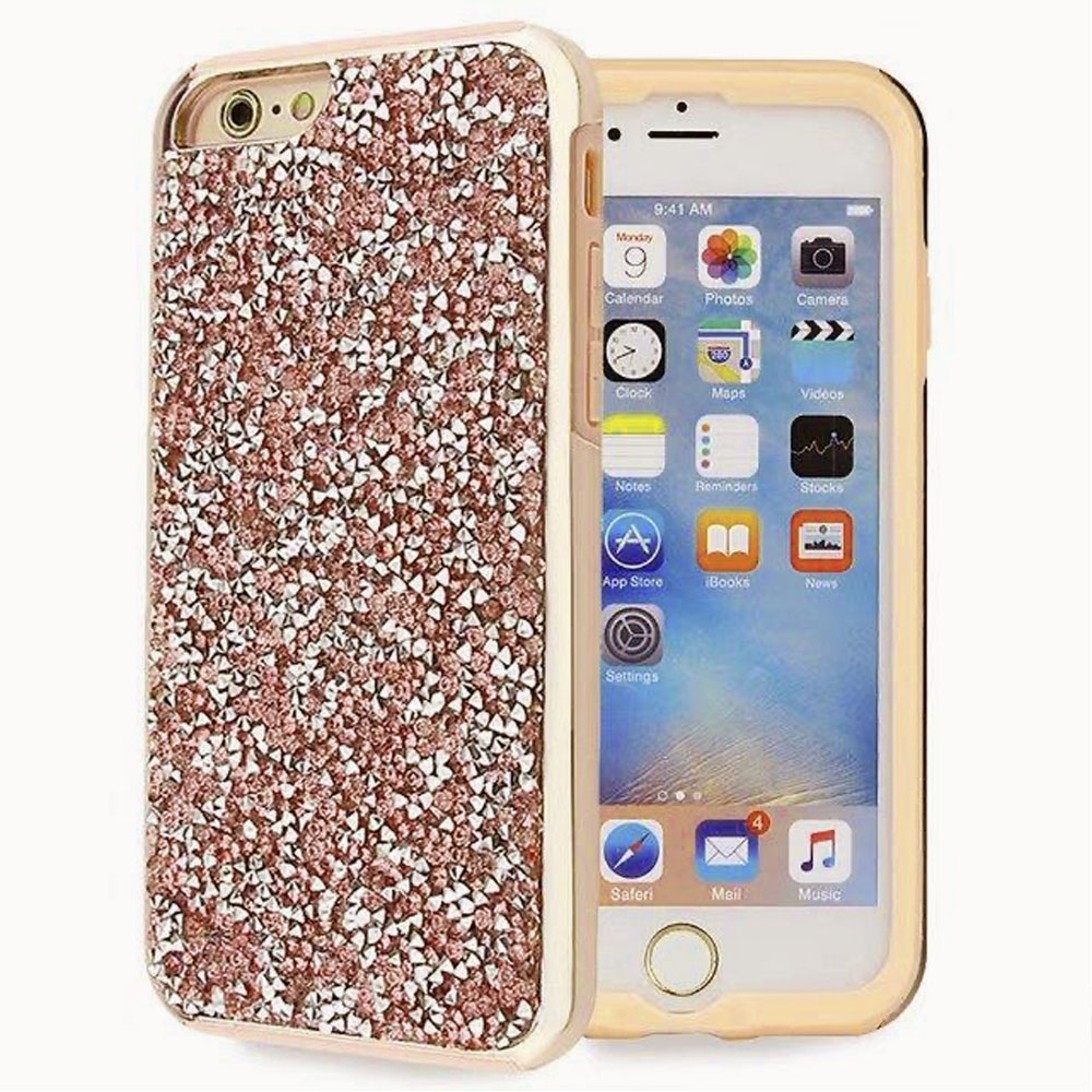 Color Diamond Hard Shell Case  for iPhone 7/8 Plus - Rose Gold