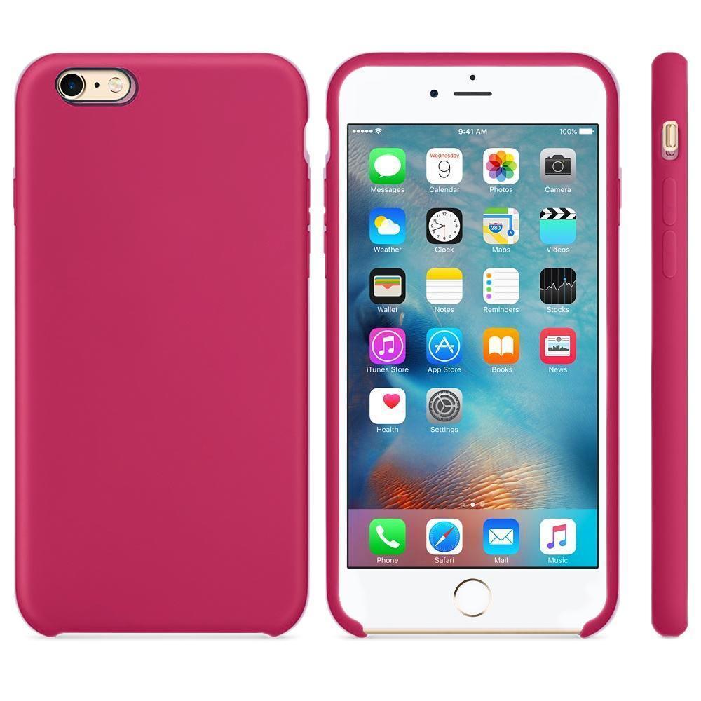 Premium Silicone Case for iPhone 7/8 Plus - Burgundy