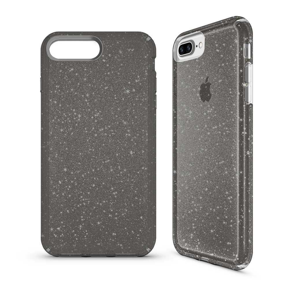 Transparent Sparkle Case  for iPhone 7/8 Plus - Black