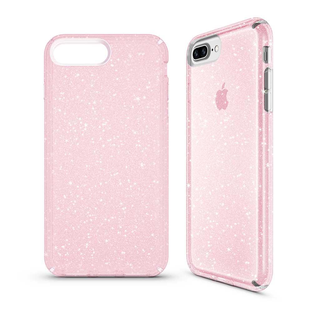 Transparent Sparkle Case  for iPhone 7/8 Plus - Pink