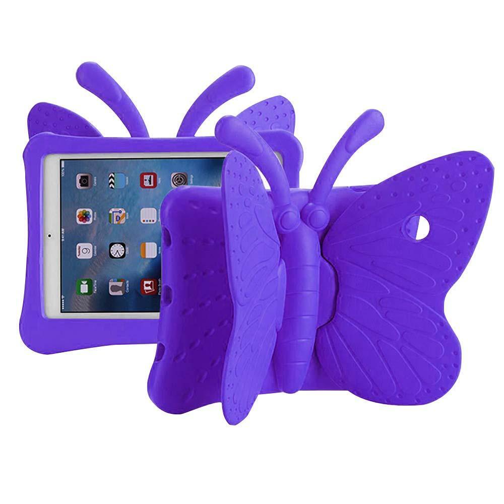 Butterfly Case  for iPad Air 1/Air 2/ 9.7/iPad 5 /iPad 6 - Purple