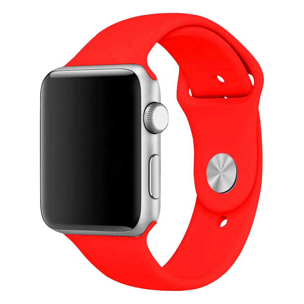 Premium Slicone Band for iWatch 42/44/45/49mm - Red