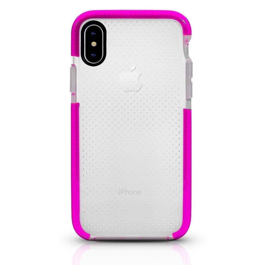 Elastic Dot Case  for iPhone X/Xs - Pink Edge