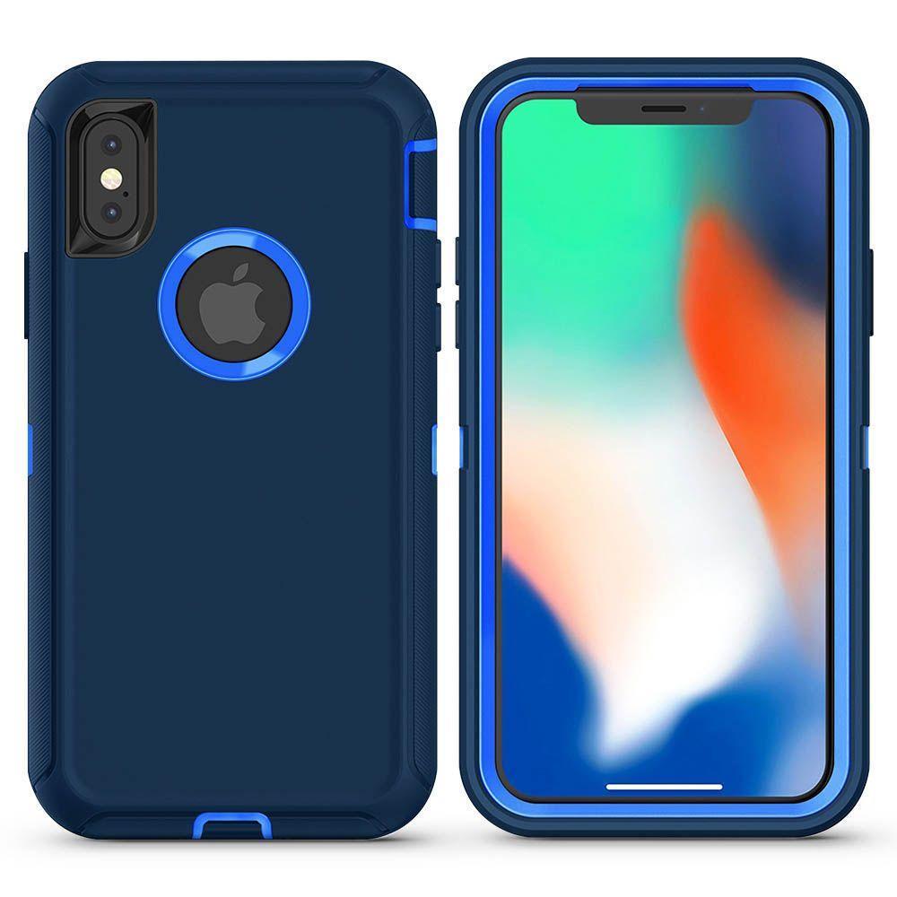 DualPro Protector Case  for iPhone X/Xs - Dark Blue & Blue