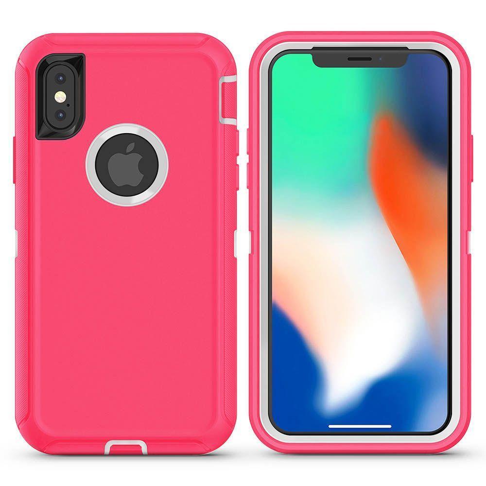 DualPro Protector Case  for iPhone X/Xs - Pink & White