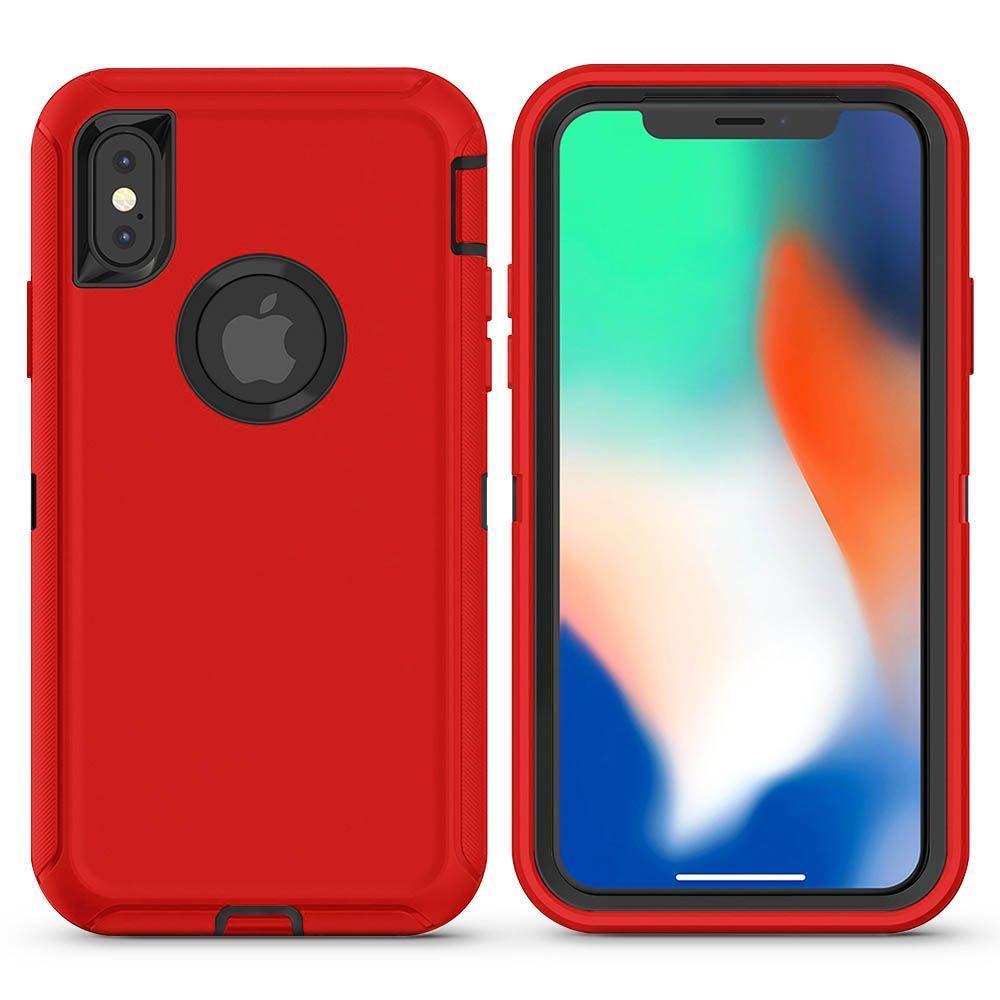 DualPro Protector Case  for iPhone X/Xs - Red & Black
