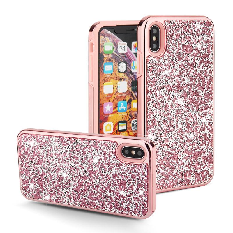 Color Diamond Hard Shell Case  for iPhone XR - Pink