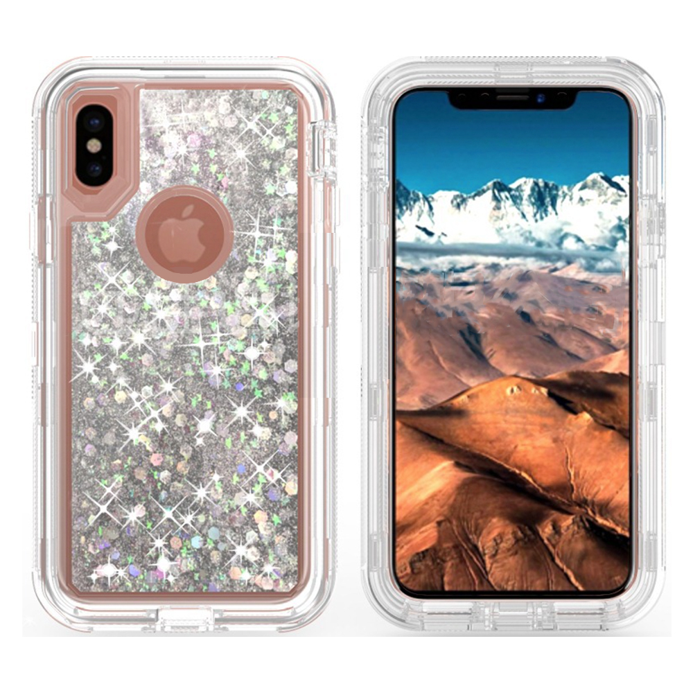 Liquid Protector Case  for iPhone XR - Silver