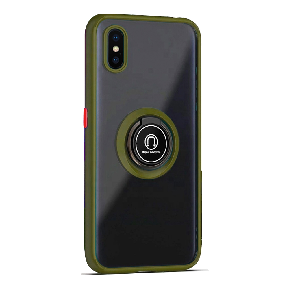 Matte Ring Case  for iPhone XR - Army