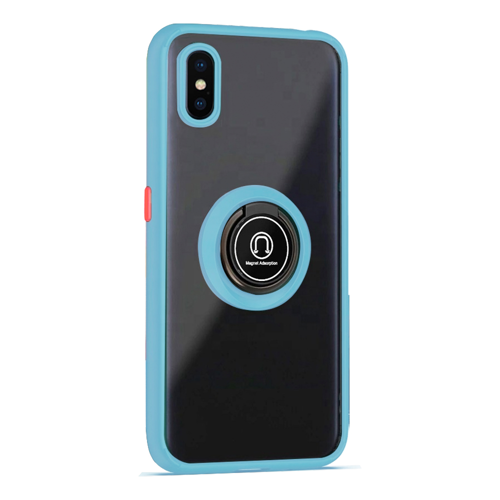Matte Ring Case  for iPhone XR - Blue