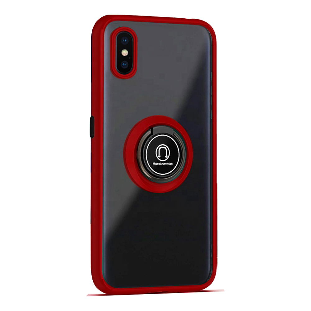 Matte Ring Case  for iPhone XR - Red