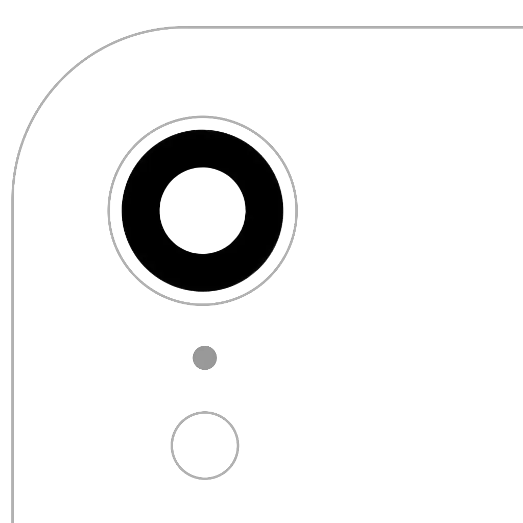 Back Camera Lens for iPhone XR  with Adhesive (Glass Only) (10 Pcs)