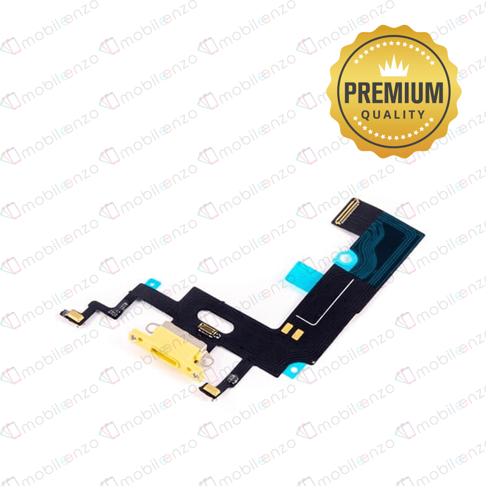 Charging Port Flex Cable For iPhone XR - Yellow (Premium)