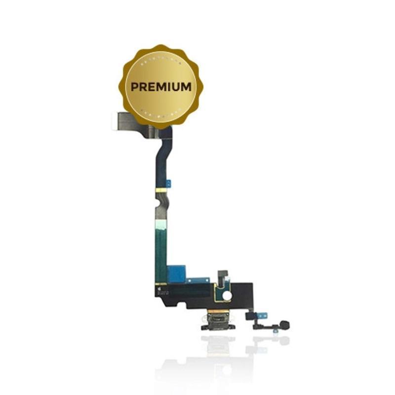 Charging Port Flex Cable For iPhone XS Max (Space Gray) (Premium)