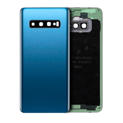 Back Cover Glass With Camera Lens For Samsung Galaxy S10 (No Logo) (Prism Blue)