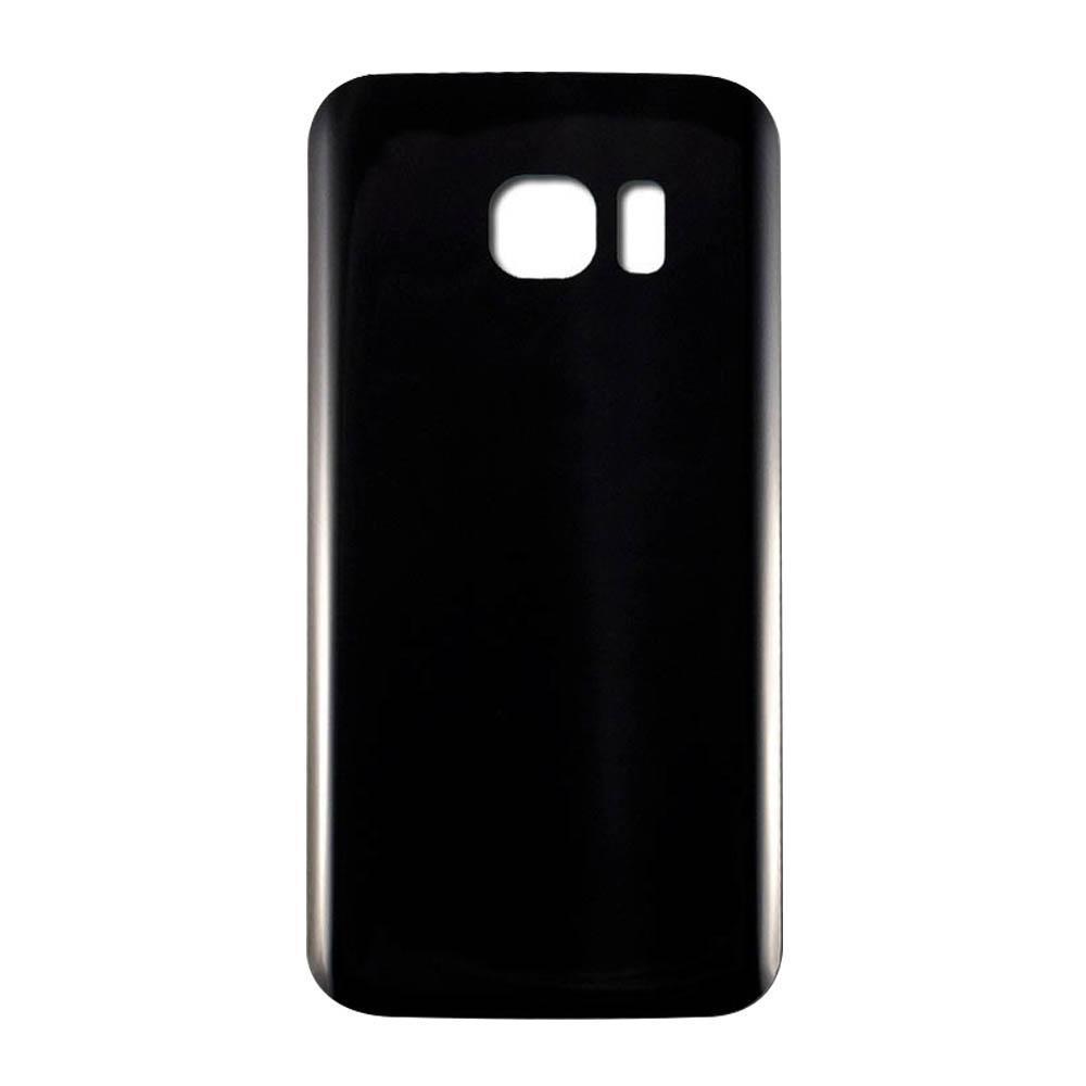 Back Cover Glass For Samsung Galaxy S7E (No Logo) - Black
