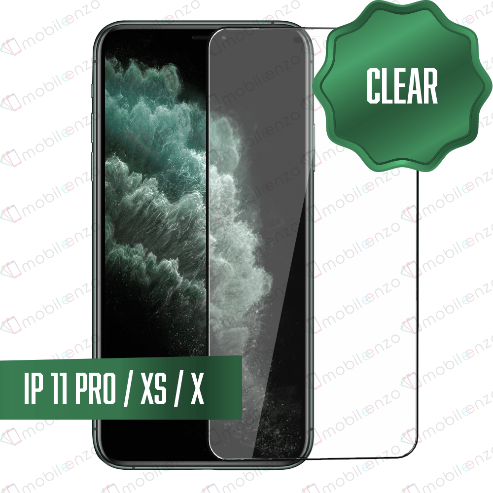 Clear Tempered Glass for iPhone X/Xs/11 Pro (10 Pcs)