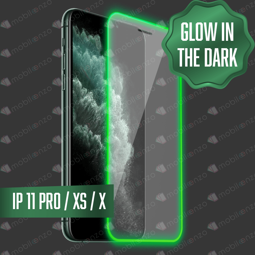 Tempered Glass for iPhone X / XS /11 Pro - Glow in the Dark