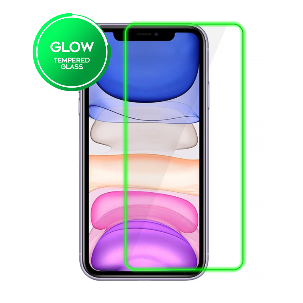 Clear Tempered Glass for iPhone XR / 11 - Glow in The Dark (1 Pc)