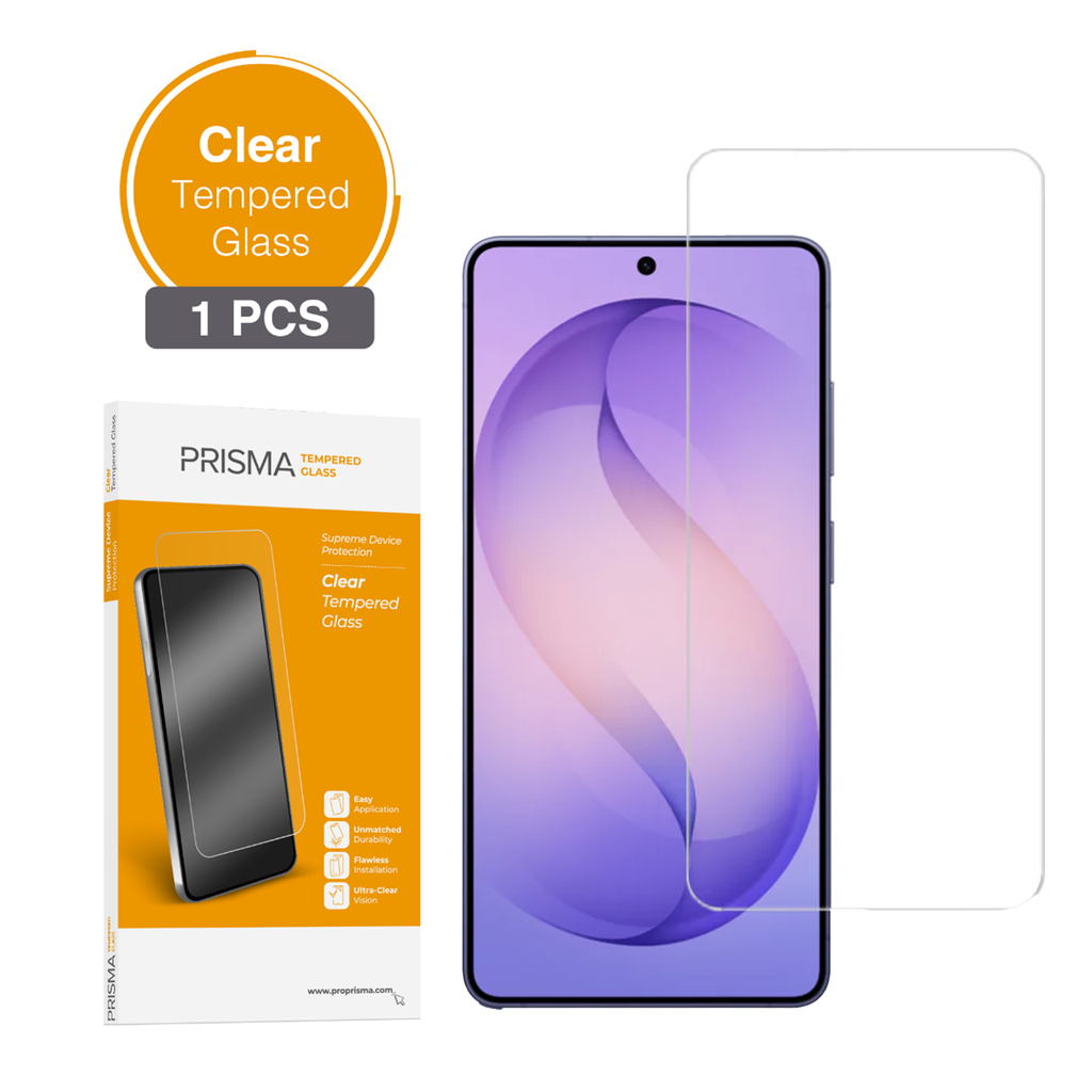 Clear Tempered Glass for Samsung Galaxy S10 (Black) (1 Pc)