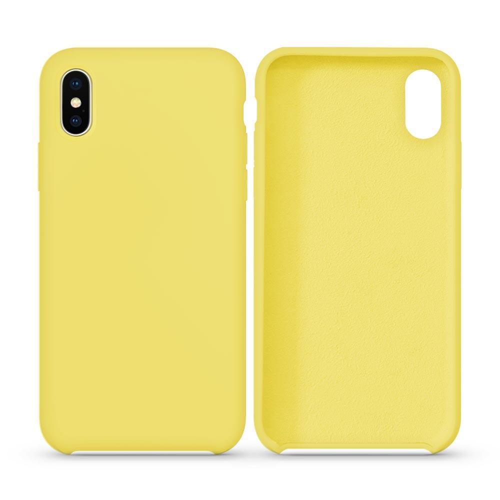 Premium Silicone Case for iPhone XR - Yellow