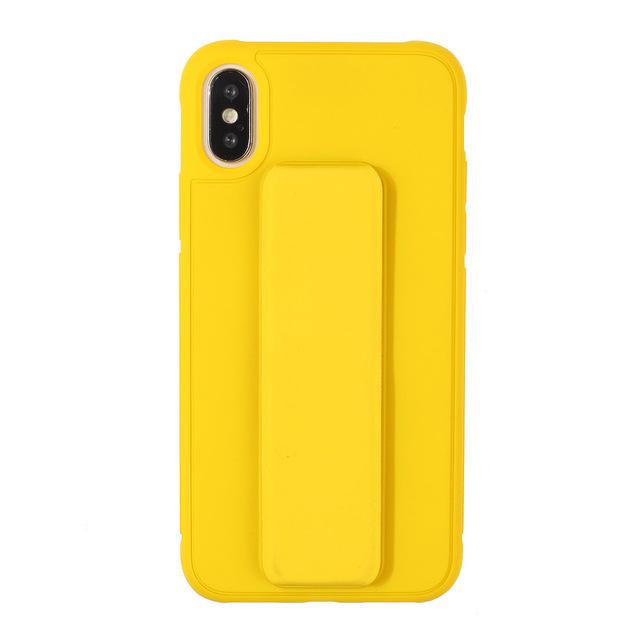 Wrist Strap Case for iPhone XR - Yellow