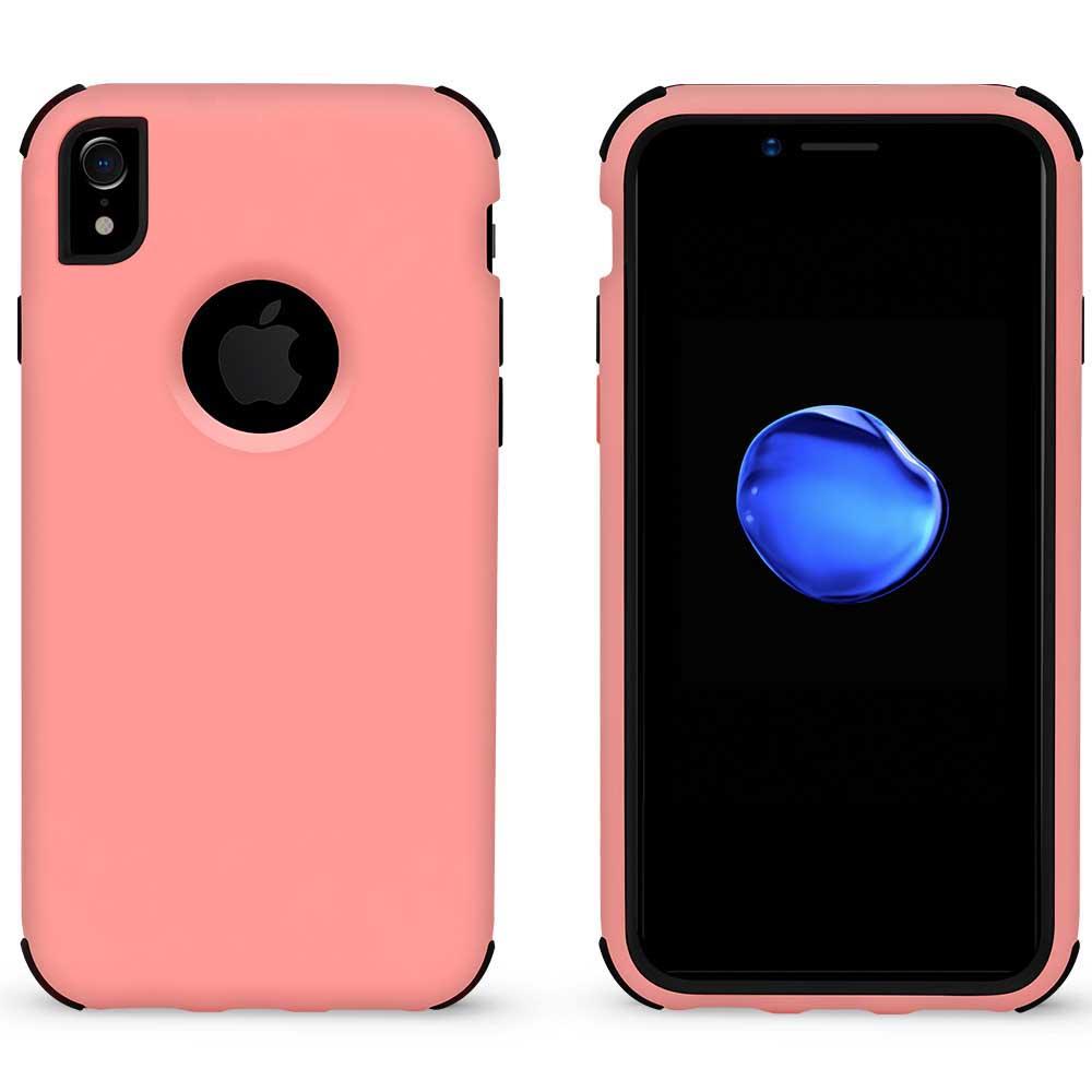 Bumper Hybrid Combo Layer Protective Case  for iPhone Xs Max - Light Pink & Black
