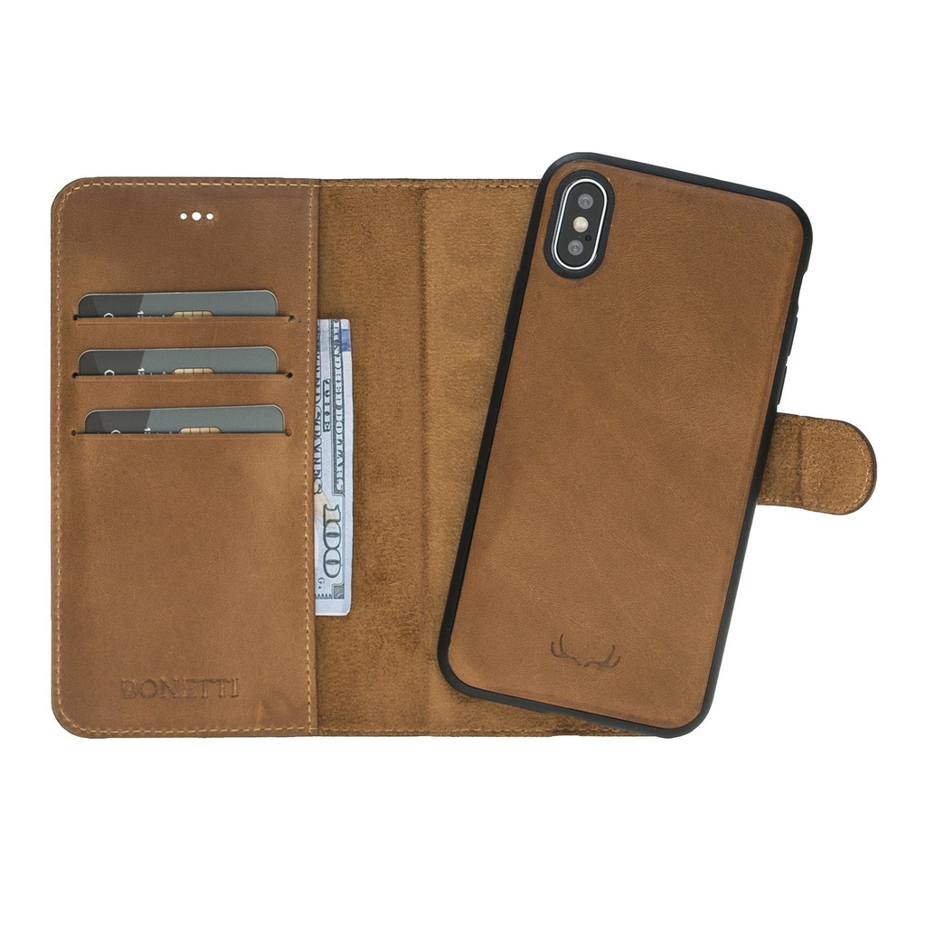 BNT Wallet  Magnet Magic  for iPhone Xs Max - Brown