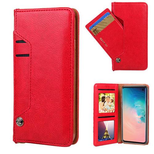 Ludic Leather Wallet Case  for iPhone Xs Max - Red