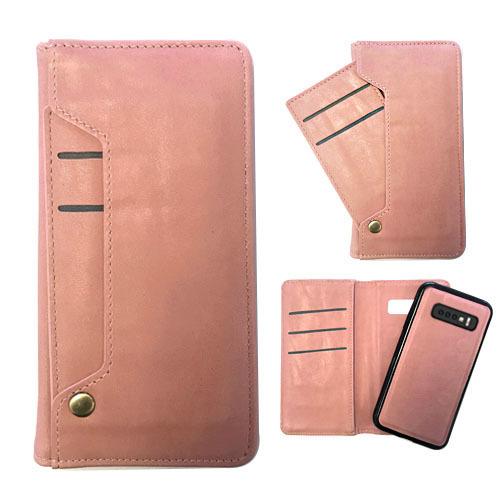 Ludic Leather Wallet Case  for iPhone Xs Max - Rose Gold